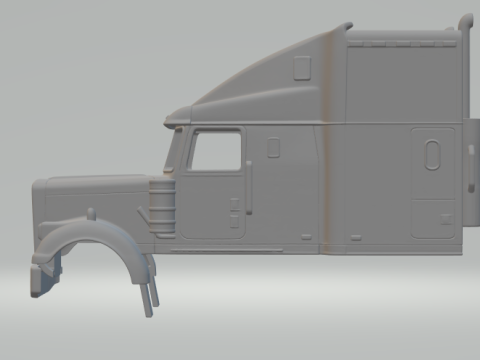 Volvo branco WIM 64T por cima Modelo de Impressão 3D