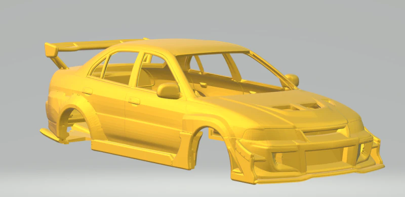 Lancer evo custom 3D Print Model .c4d .max .obj .3ds .fbx .stl .blend