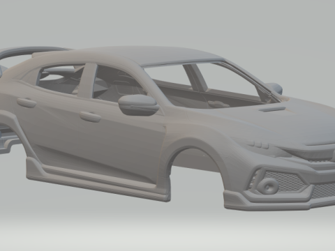 Honda civic type r 3D Print Model