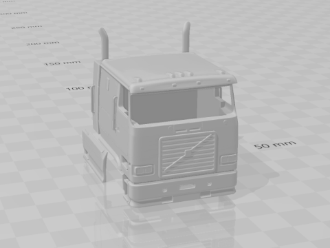 1992 Volvo White 3D Print Model