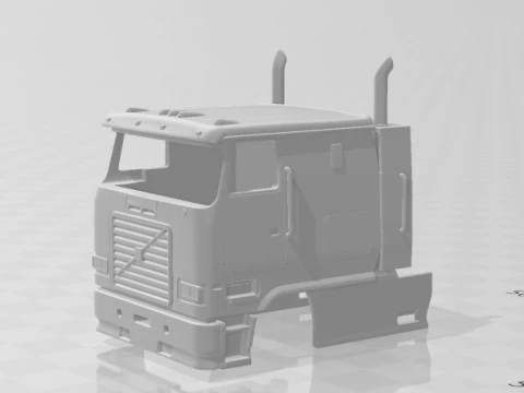 1992 Volvo White 3D Print Model