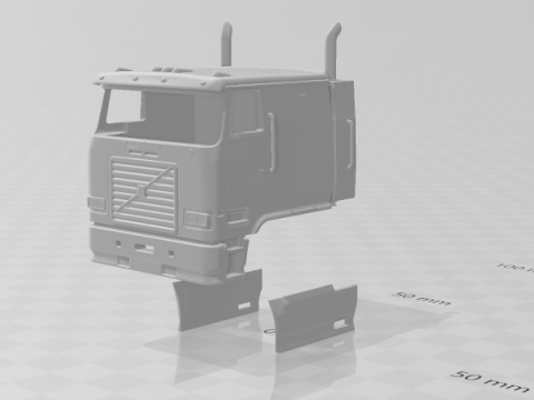 1992 Volvo White 3D Print Model