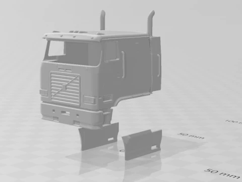 1992 Volvo White 3D Print Model