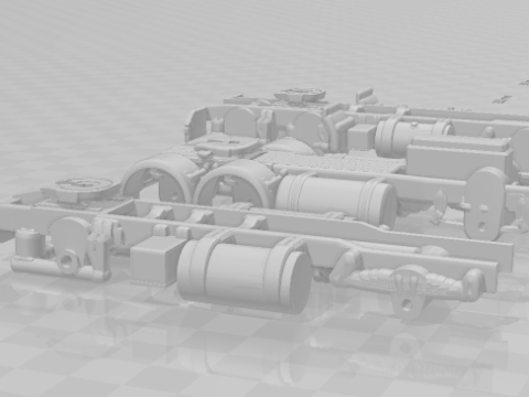 Chassisvrachtwagen 3D printmodel