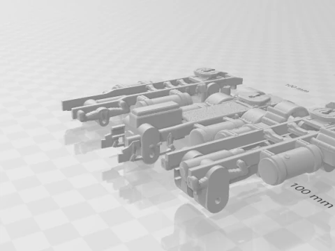 Chassis truck 3D Print Model