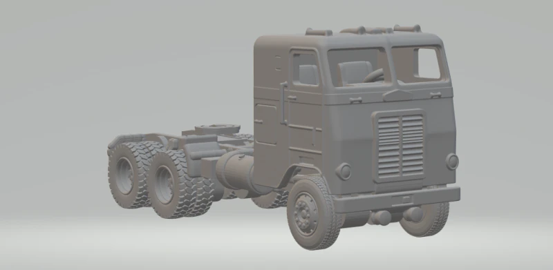 COE FREIGHTLINER BLANCO Modelo de impresión 3D .c4d .max .obj .3ds .fbx .stl .blend 