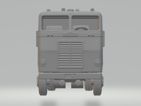 FREIGHTLINER BRANCO COE Modelo de Impressão 3D