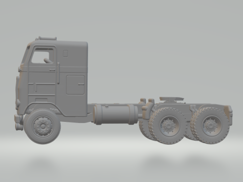 FREIGHTLINER BRANCO COE Modelo de Impressão 3D