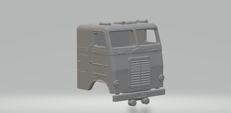 白色货轮 COE 3D 打印模型 .c4d .max .obj .3ds .fbx .stl .blend 