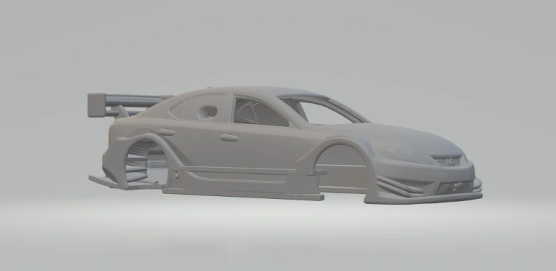 Lexus race car 3D Print Model .c4d .max .obj .3ds .fbx .stl .blend 