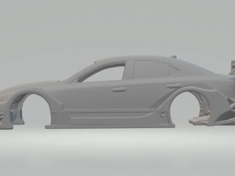 Lexus race car 3D Print Model