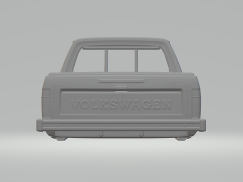 वोक्सवैगन कैडी कस्टम 3D प्रिंट मॉडल