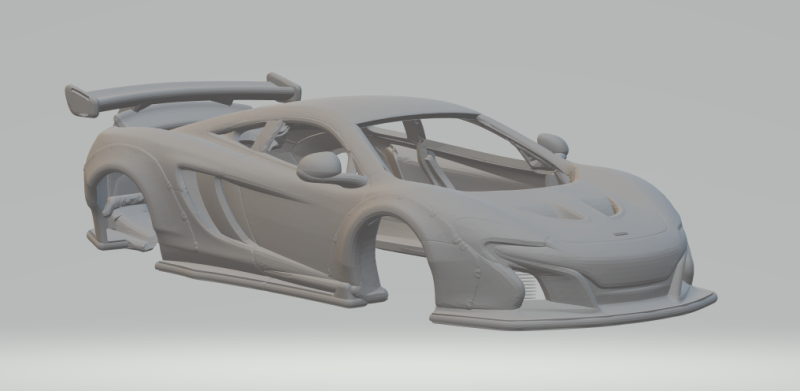 Звичай Mclaren 3D Принт Модель .c4d .max .obj .3ds .fbx .stl .blend 