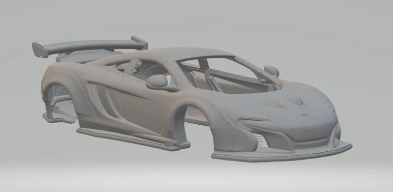 Mclaren custom 3D Print Model .c4d .max .obj .3ds .fbx .stl .blend 