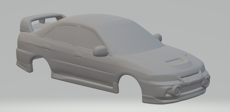 미쓰비시 랜서 에보 폐쇄 3D 프린트 모델 .c4d .max .obj .3ds .fbx .stl .blend