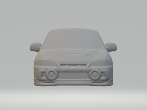 미쓰비시 랜서 에보 폐쇄 3D 프린트 모델