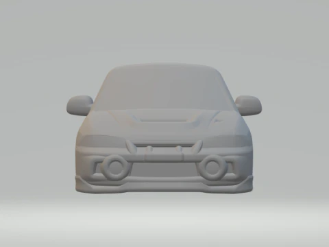 Mitsubishi lancer evo closed 3D Print Model