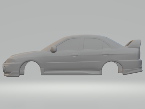 미쓰비시 랜서 에보 폐쇄 3D 프린트 모델