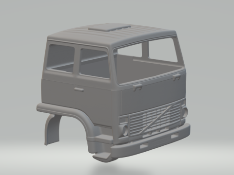 Volvo F7 1980-х років 3D Принт Модель