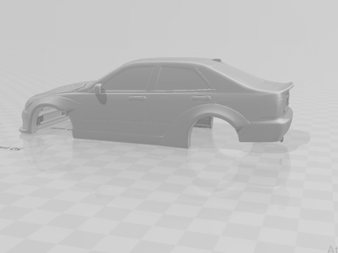 Niestandardowy samochód Lexusa Model do druku 3D