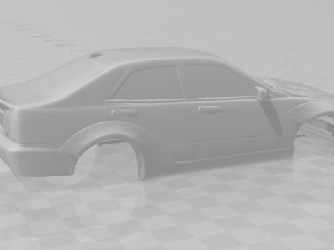 Niestandardowy samochód Lexusa Model do druku 3D