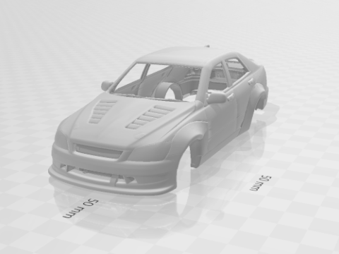 Niestandardowy samochód Lexusa Model do druku 3D