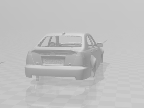 Niestandardowy samochód Lexusa Model do druku 3D