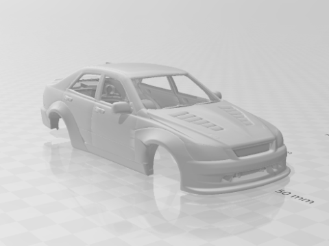 Niestandardowy samochód Lexusa Model do druku 3D