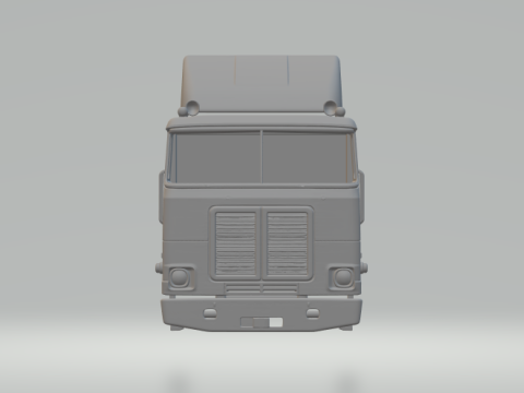 Biała taksówka nad ciężarówką Model do druku 3D