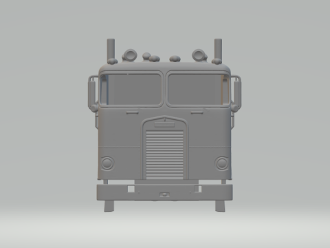Kabina Peterbilt nad ciężarówką Model do druku 3D