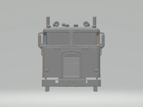 Peterbilt cab over truck 3D Print Model