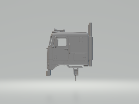Kabina Peterbilt nad ciężarówką Model do druku 3D