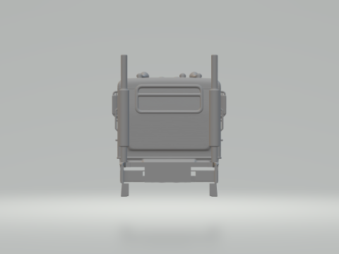 Kabina Peterbilt nad ciężarówką Model do druku 3D