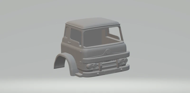 Bedford TK truck 3D Print Model .c4d .max .obj .3ds .fbx .stl .blend 