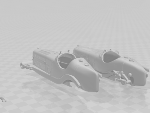 Carro de corrida Alfa Romeo Modelo de Impressão 3D