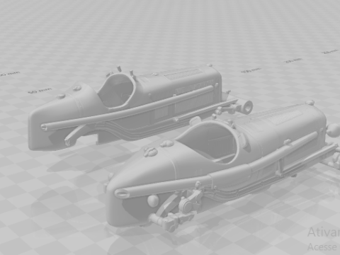 Carro de corrida Alfa Romeo Modelo de Impressão 3D