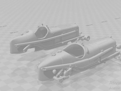Alfa romeo race car 3D Print Model
