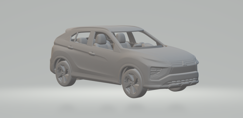 Croix d'éclipse de Mitsubishi Modèles 3D en vedette .c4d .max .obj .3ds .fbx .stl .blend