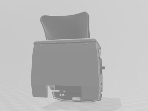 Dorminhoco Cabover White Western Star 1979 Modelo de Impressão 3D