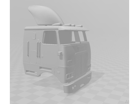 Dorminhoco Cabover White Western Star 1979 Modelo de Impressão 3D
