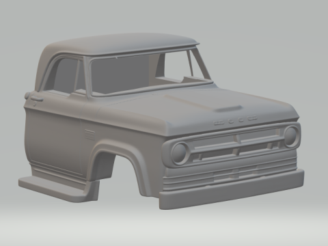 Dodge truck d100 brazil 3D Print Model