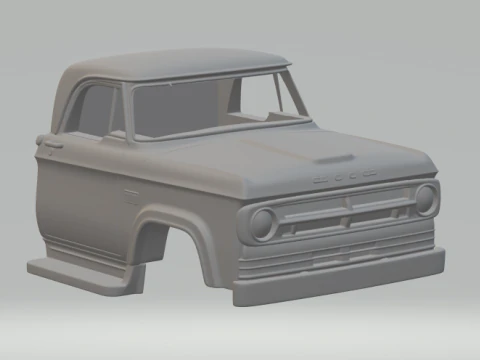 Dodge truck d100 brazil 3D Print Model