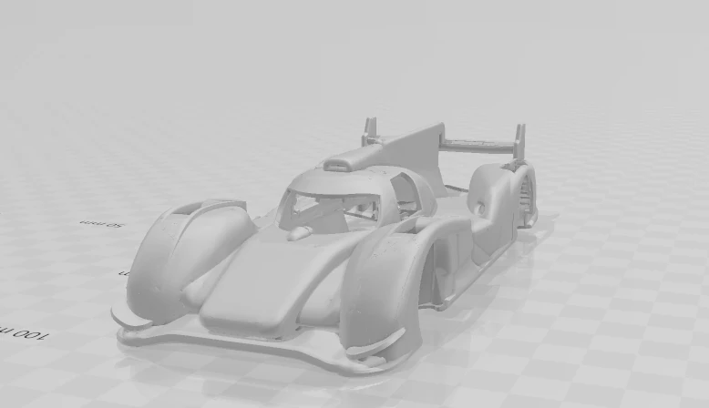 Audi r18 3D Print Model .c4d .max .obj .3ds .fbx .stl .blend 