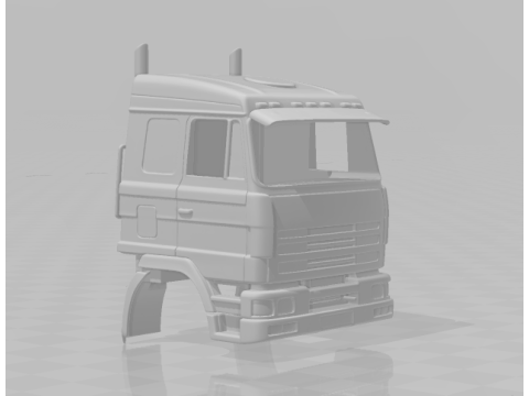 Caminhão Foden 4455 Modelo de Impressão 3D