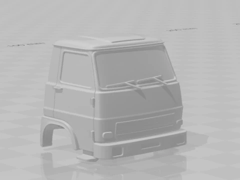 Fiat 80 kamyon kabini 3D Baskı Modeli