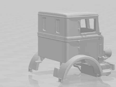 Autocar cabover 3D Print Model