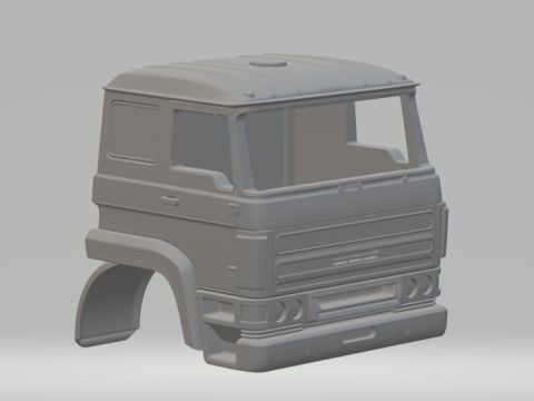 Cabine do caminh&atilde;o Daf Modelo de Impressão 3D