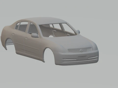 Berline Nissan Skyline Modèles 3D en vedette