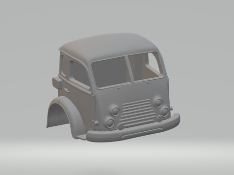 Cabine do caminh&atilde;o Saviem Modelo de Impressão 3D