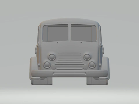 Saviem truck cabin 3D Print Model